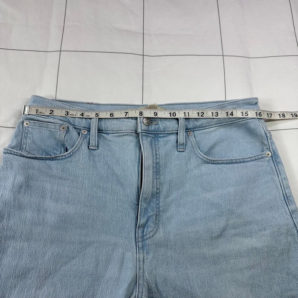 Madewell Jeans Womens 30 Blue Perfect Vintage Wide-Leg Crop Ward Light Raw Hem - Picture 7 of 14